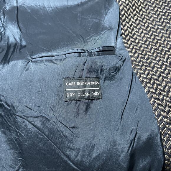 Vintage Joseph Abboud Size 48L Brown Blazer 100% Wool Sport Coat Union Made USA - Picture 9 of 16